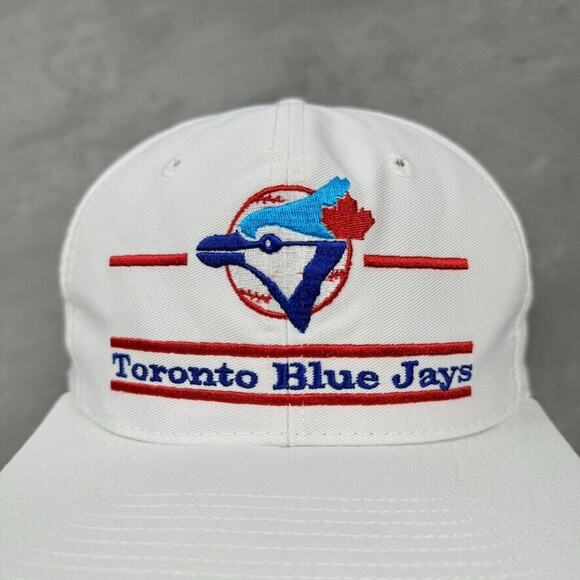 Vintage Deadstock Toronto Blue Jays MLB The Game Double Line Bar Hat RARE - Picture 2 of 8